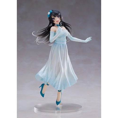 TAITO Rascal Does Not Dream of Bunny Girl Senpai Mai Sakurajima Party Dress Version Coreful Statue